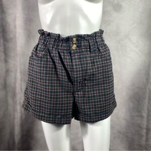 American Eagle Plaid Mom Shorts